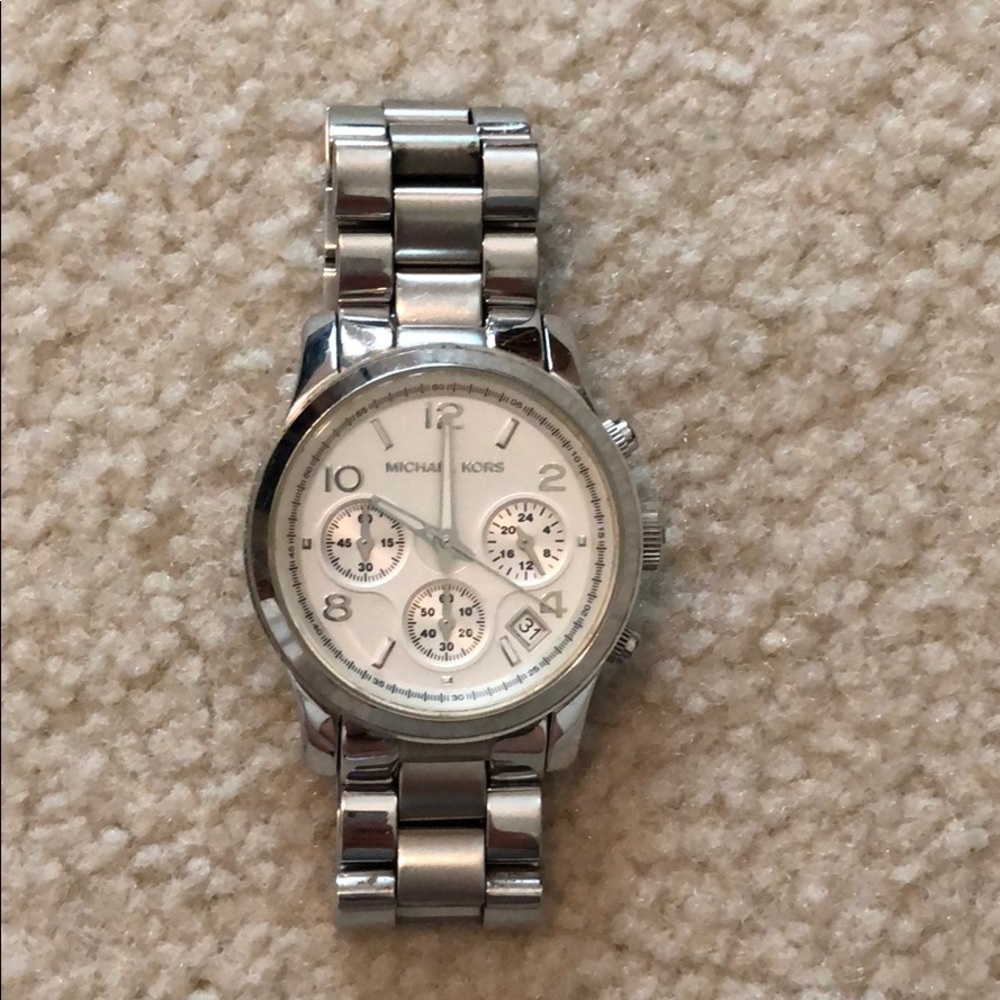 Silver Michael kors watch